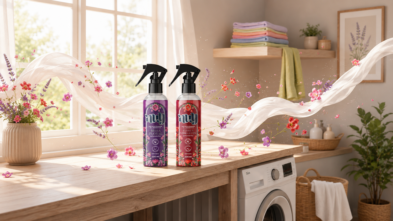 Aromatizadores de ambientes Nuy Brisa Floral e Flores Vibrantes